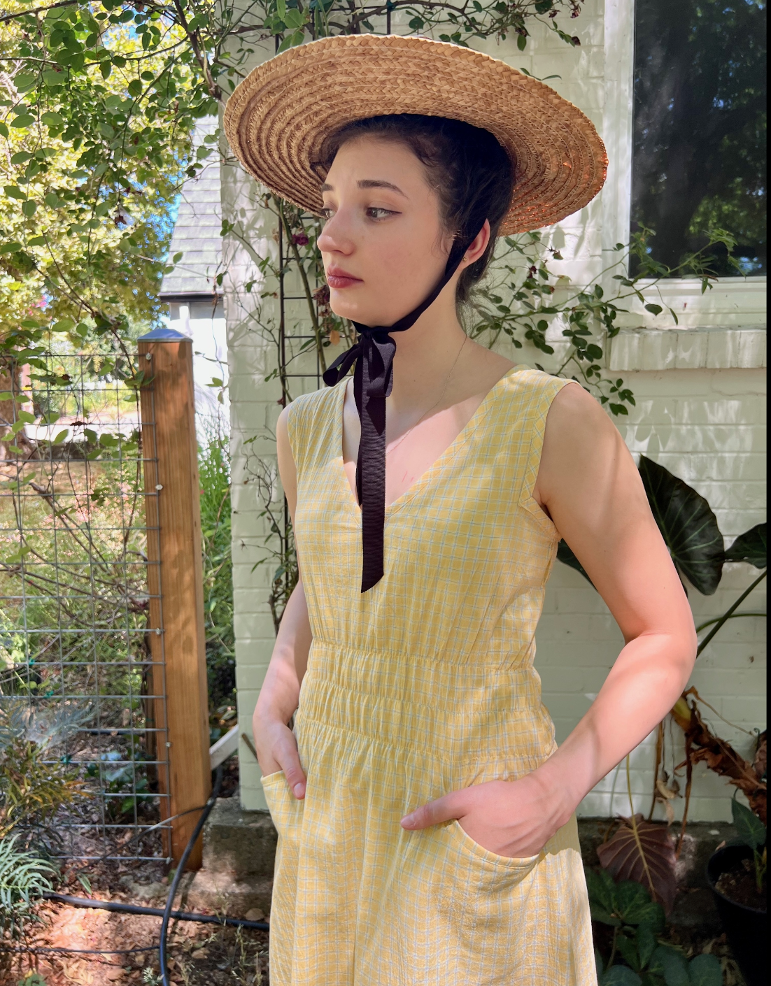 Fiji Dress - Yellow Plaid