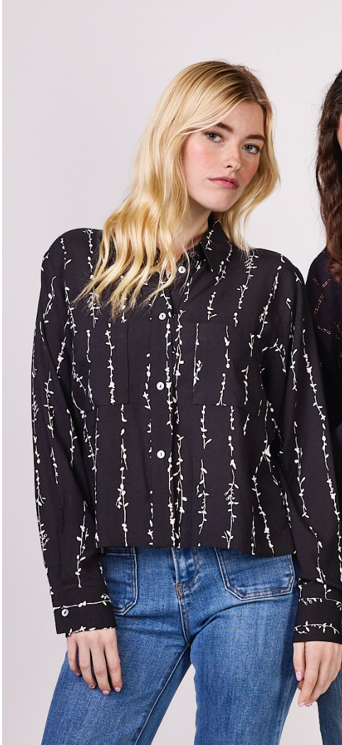Alda Blouse - Floral Vine