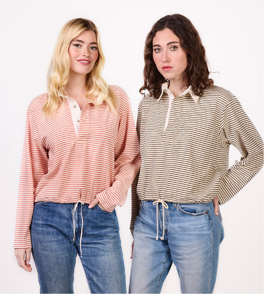 Stripe Rugby Top - Two Colors