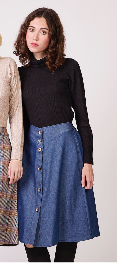 Western Denim Skirt