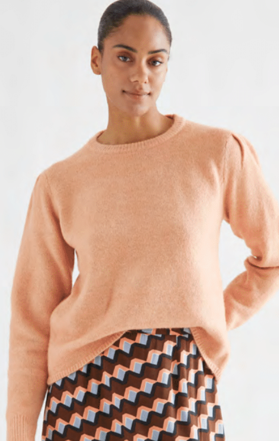 Crew Neck Sweater - Pink