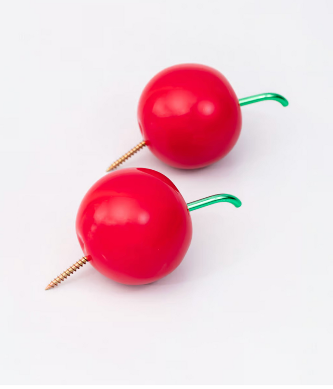 Cherry Wall Hooks - Set of 2