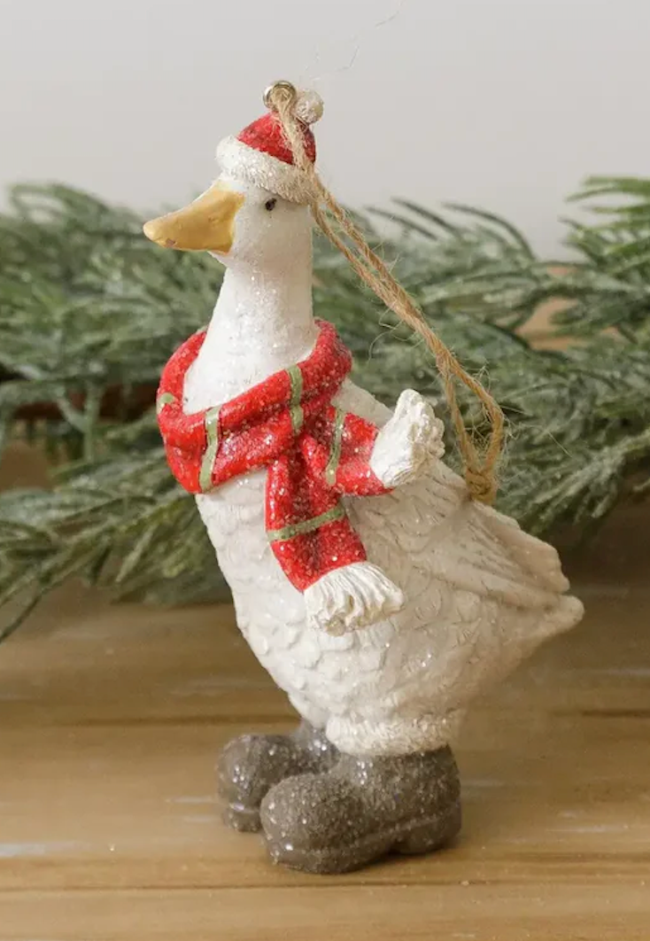 Geese Ornaments - Christmas Geese (two colors)
