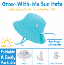 Load image into Gallery viewer, Kids Cotton Bucket Hats | Blue Whale
