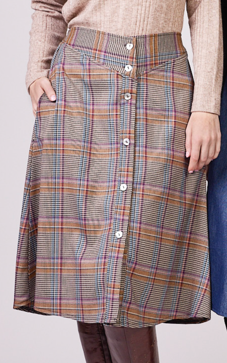 Plaid Western Skirt