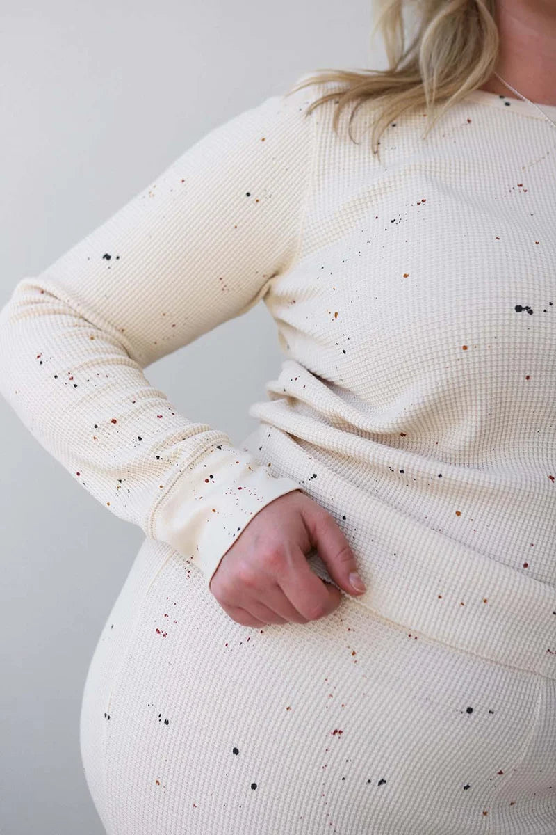 Waffle Top - Splatter Pring