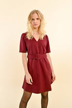 Load image into Gallery viewer, V-Neck Belted Dress
