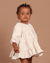 Load image into Gallery viewer, Corduroy Tiered Dress - Ivory
