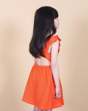 Load image into Gallery viewer, Linen Ruffle Open Back Dress
