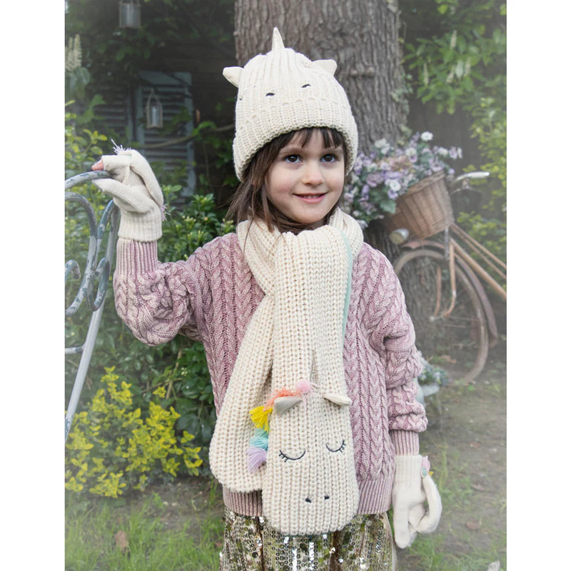 Rainbow Unicorn Knitted Hat
