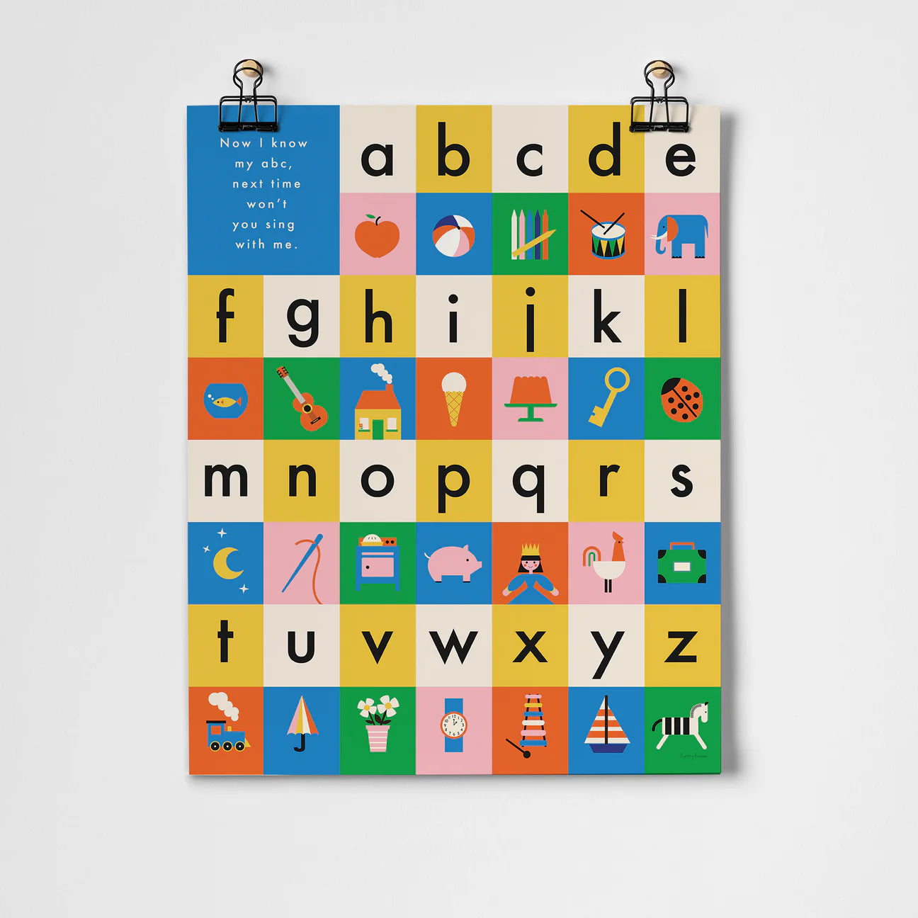Vintage Playthings - Alphabet Fine Art Print Fine Art Print