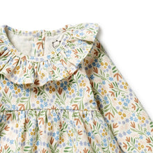 Load image into Gallery viewer, Tinker Floral Organic Ruffle Dress
