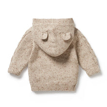 Load image into Gallery viewer, Almond Fleck Knitted Cable Jacket
