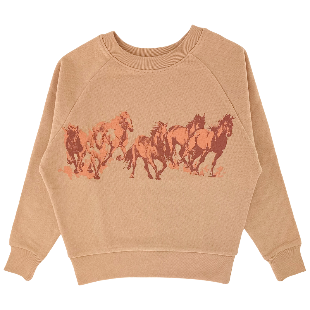 Wild Horses Sweatshirt - Cedar