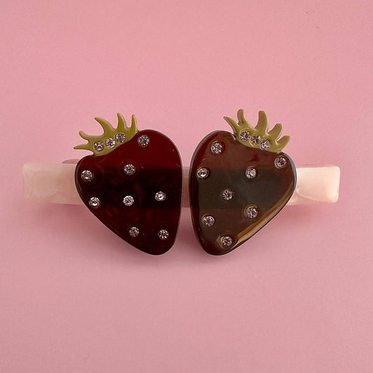 Strawberries Hair Barrette