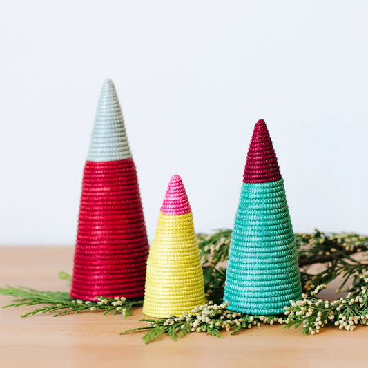 Bright Tabletop Trees (set of 3)