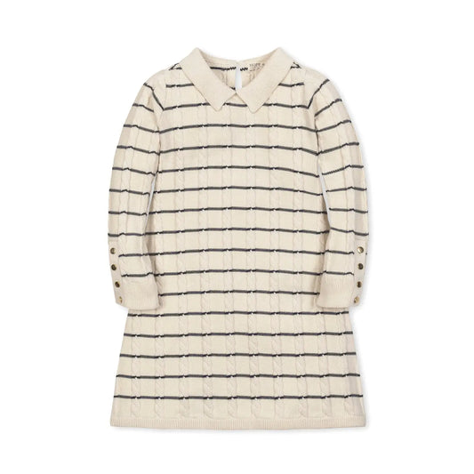 Organic Peter Pan Collar Sweater Dress