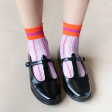 Load image into Gallery viewer, Ankle Mesh Striped Casual Socks
