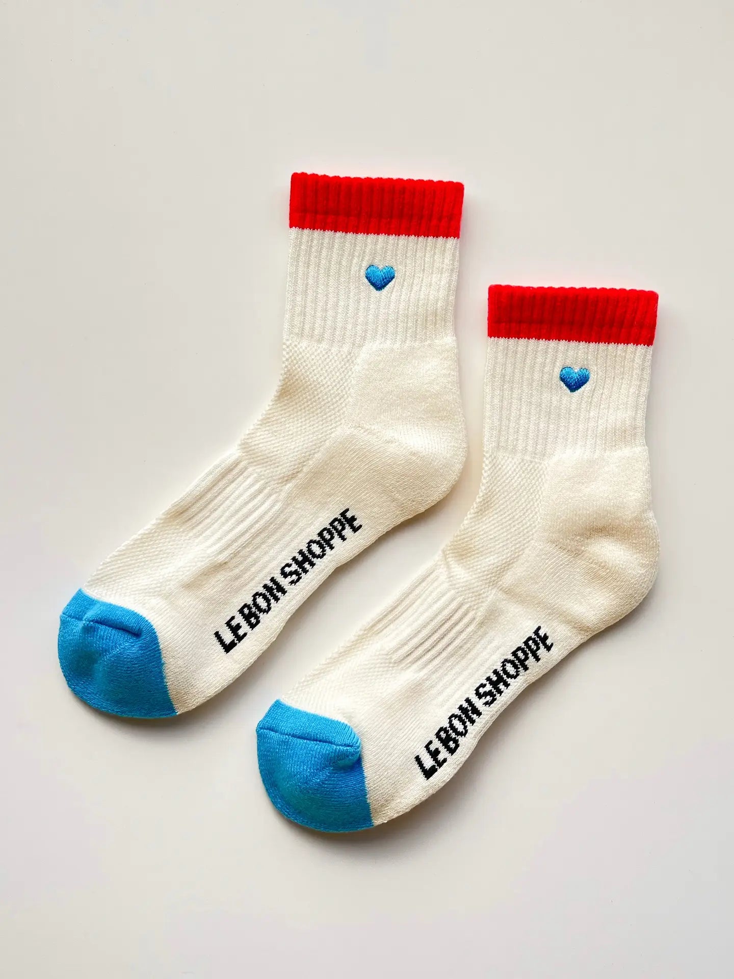 Embroidered Color Block Girlfriend Socks