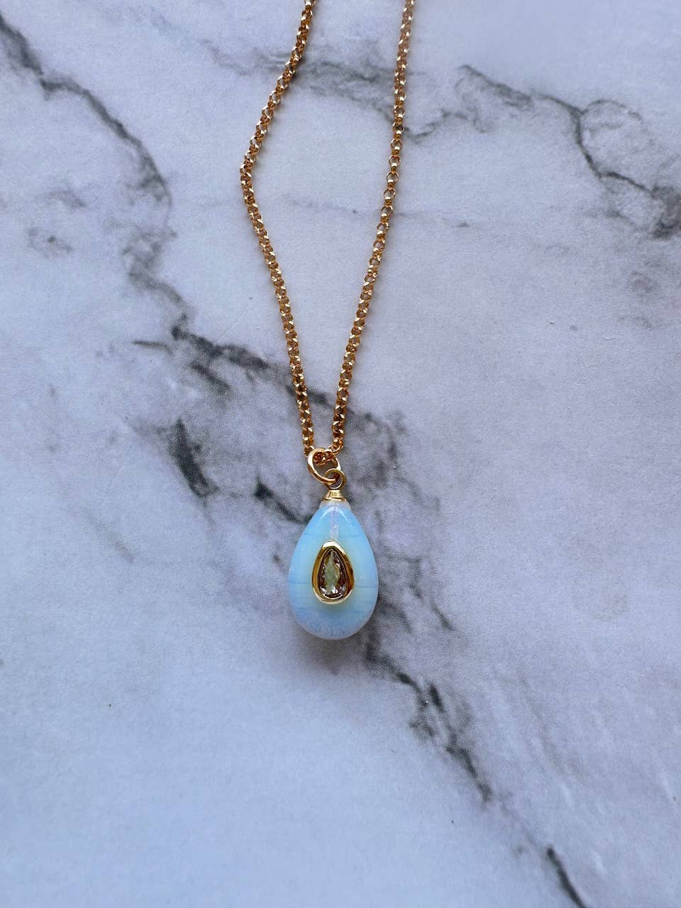 Boheme Gemstone Pendant Necklace - Three Colors