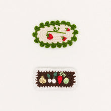 Load image into Gallery viewer, Strawberry Fields Crochet Hair Clips
