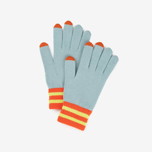 Sport Cuff Touchscreen Gloves - Stone Blue