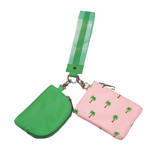 Summer Spritz Dual Pouch Wristlet - Several Colors