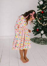 Load image into Gallery viewer, Gwendolyn Dress - Holiday Bows
