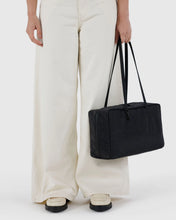 Load image into Gallery viewer, Medium Nylon Bowler Bag - Black
