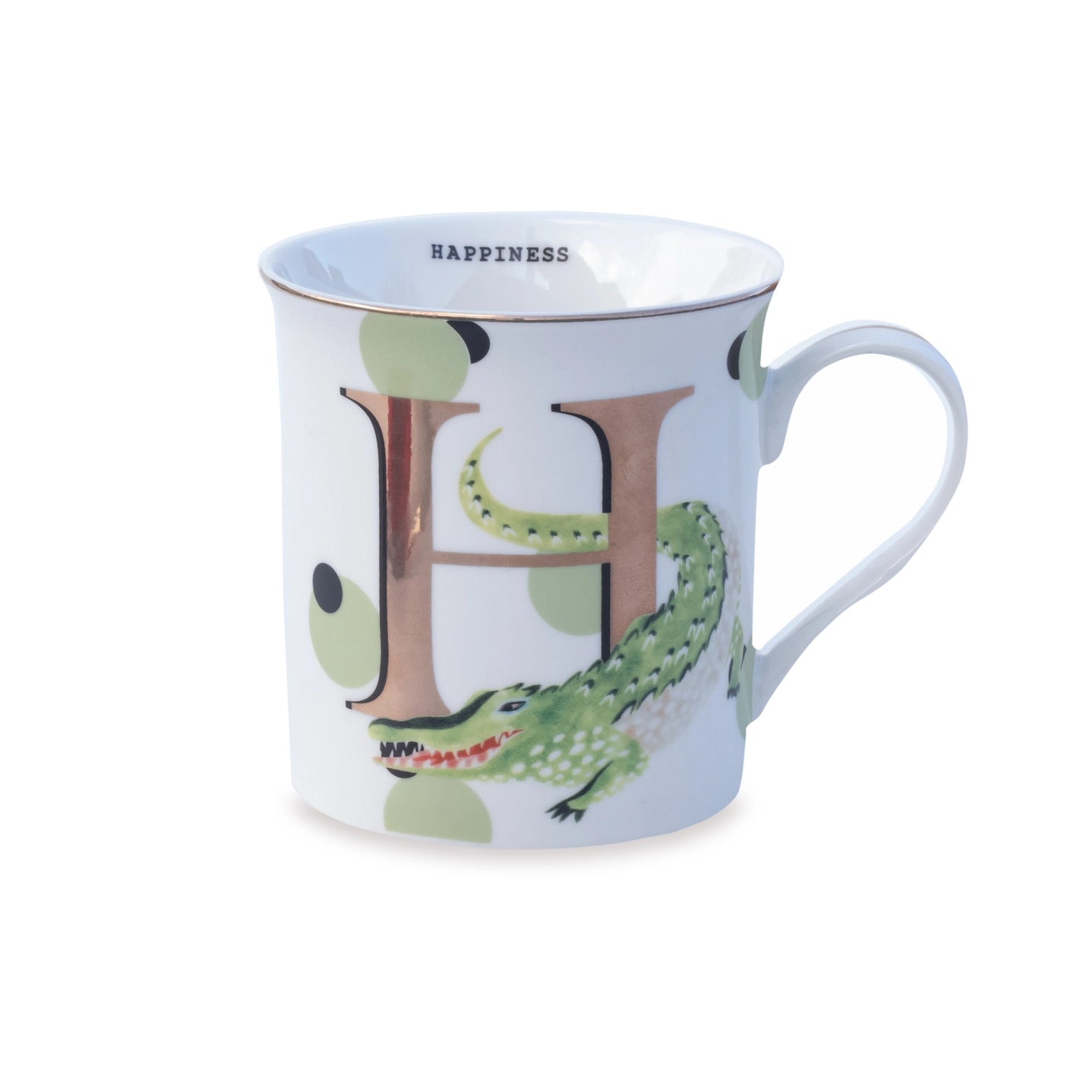 Yvonne Ellen the Gold Edition Alphabet Mugs