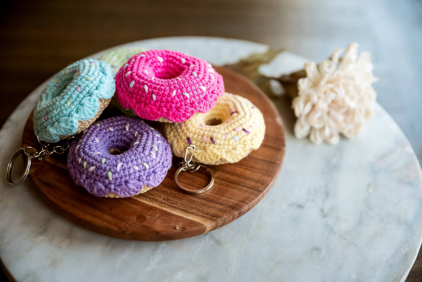 Donut Keychain/Zipper Pull