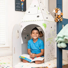 Load image into Gallery viewer, The Rocket Box Coloring Cardboard Playhouse Toy for Kids
