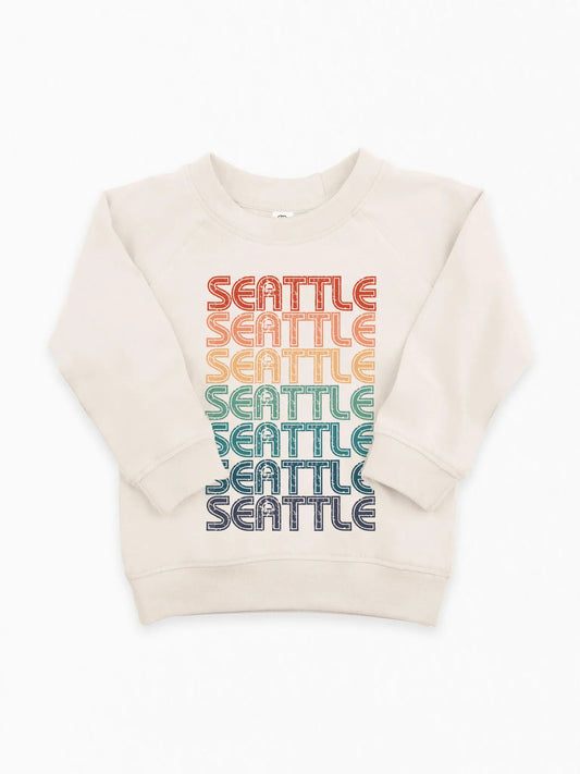 Retro Repeat Rainbow Pullover - Seattle