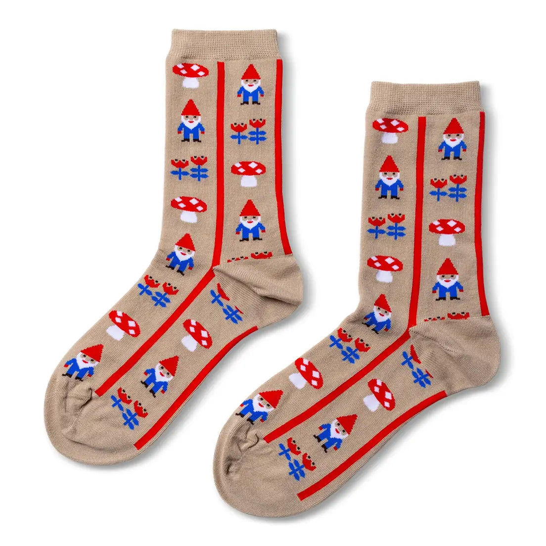 Gnome Mushroom - Small Crew Socks