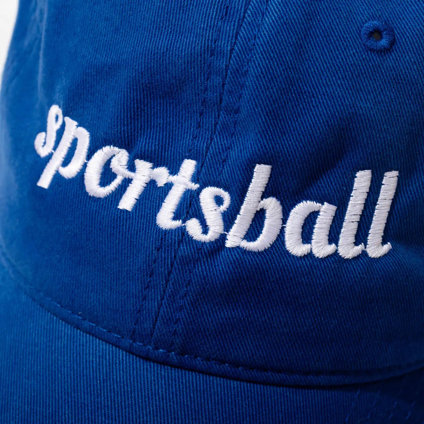 100% Cotton Sportsball Baseball Hat - Blue