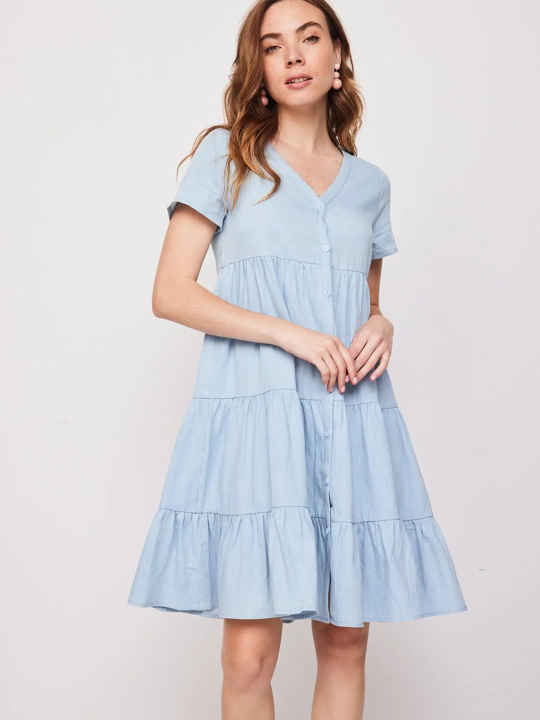 Short Denim Wave Dress