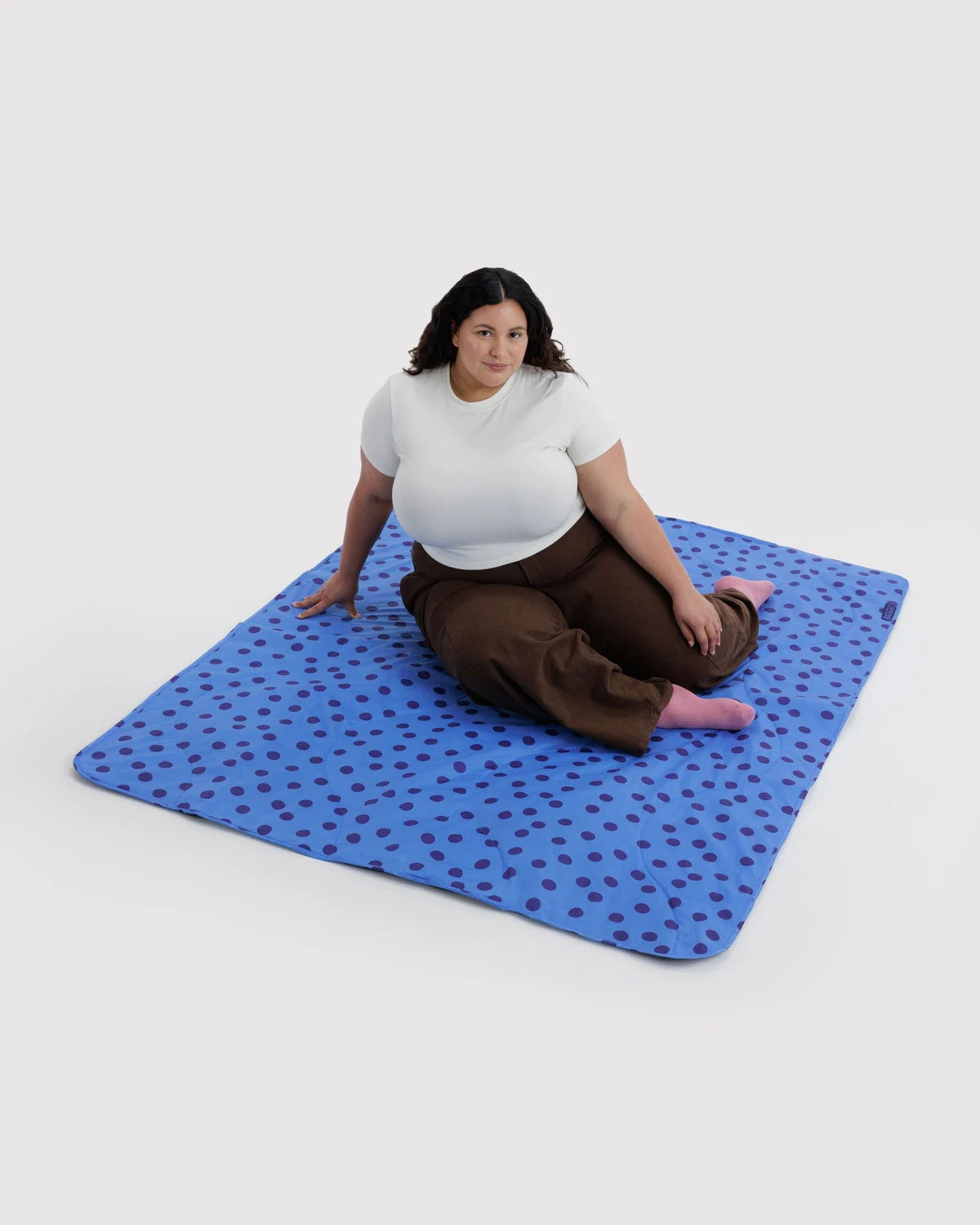 Baggu Picnic Blanket - Blue Polka Dot