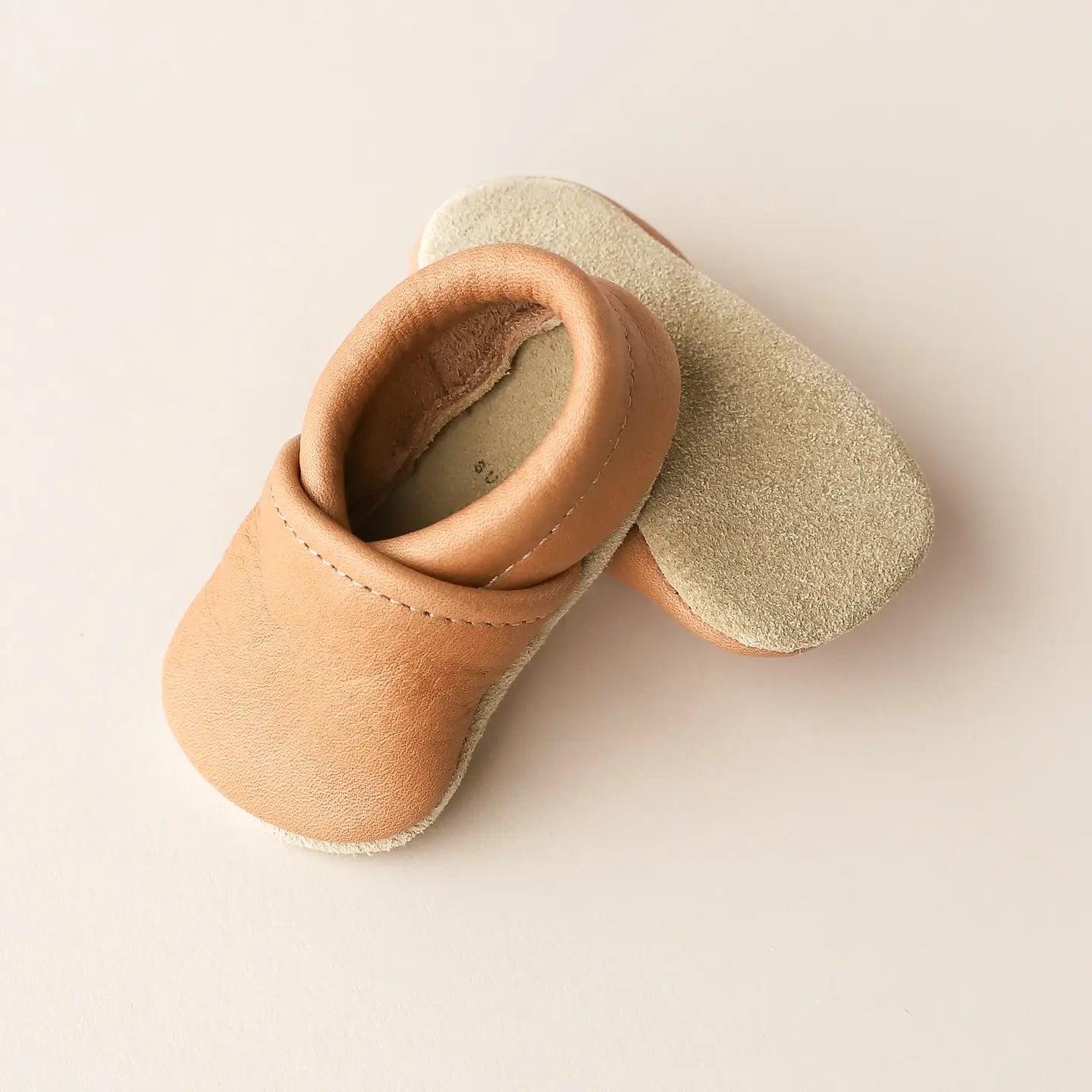 Baby Shoes in Caramel