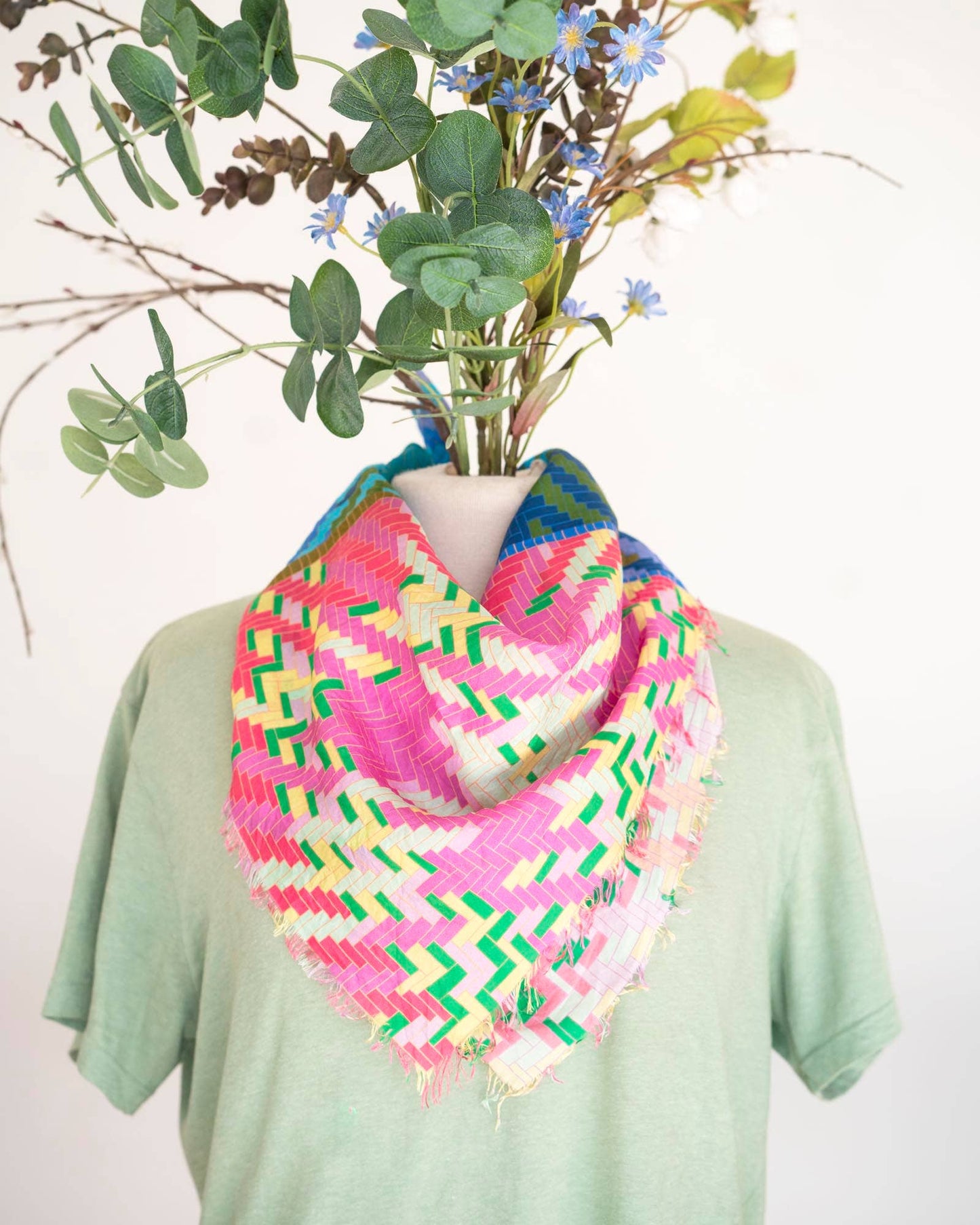 Spring in the Mountains Tartan & Tweed - Silk Bandana Scarf