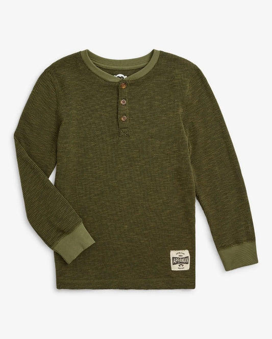 Thermal Henley - Dark Olive