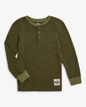 Load image into Gallery viewer, Thermal Henley - Dark Olive

