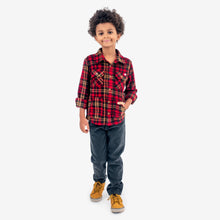 Load image into Gallery viewer, Snow Fleece Shirt - Rio Red Plaid
