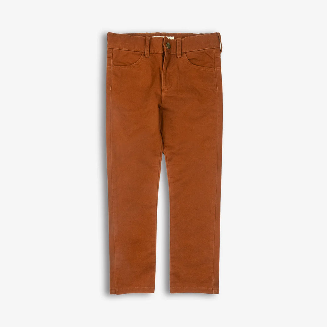 Skinny Twill Pant - Tarracotta