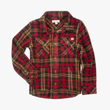 Load image into Gallery viewer, Snow Fleece Shirt - Rio Red Plaid
