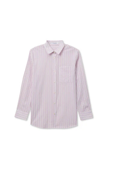 Avalon Button Down Stripe Shirt - Ultra Violet