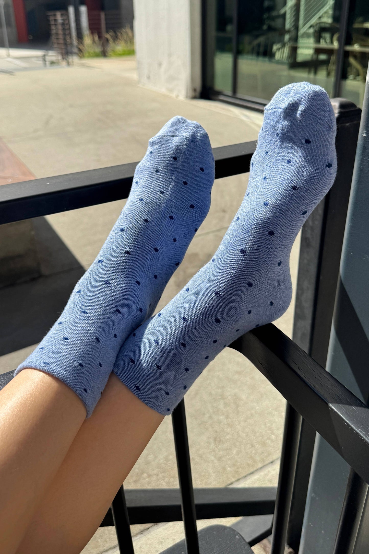 Polka Dot Sneaker Socks OATMEAL/BLACK