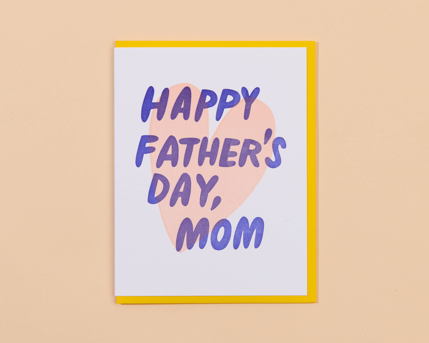 Letterpress Happy Fathers Day Mom