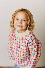Load image into Gallery viewer, Kids Rainbow Knit Fall Sweater
