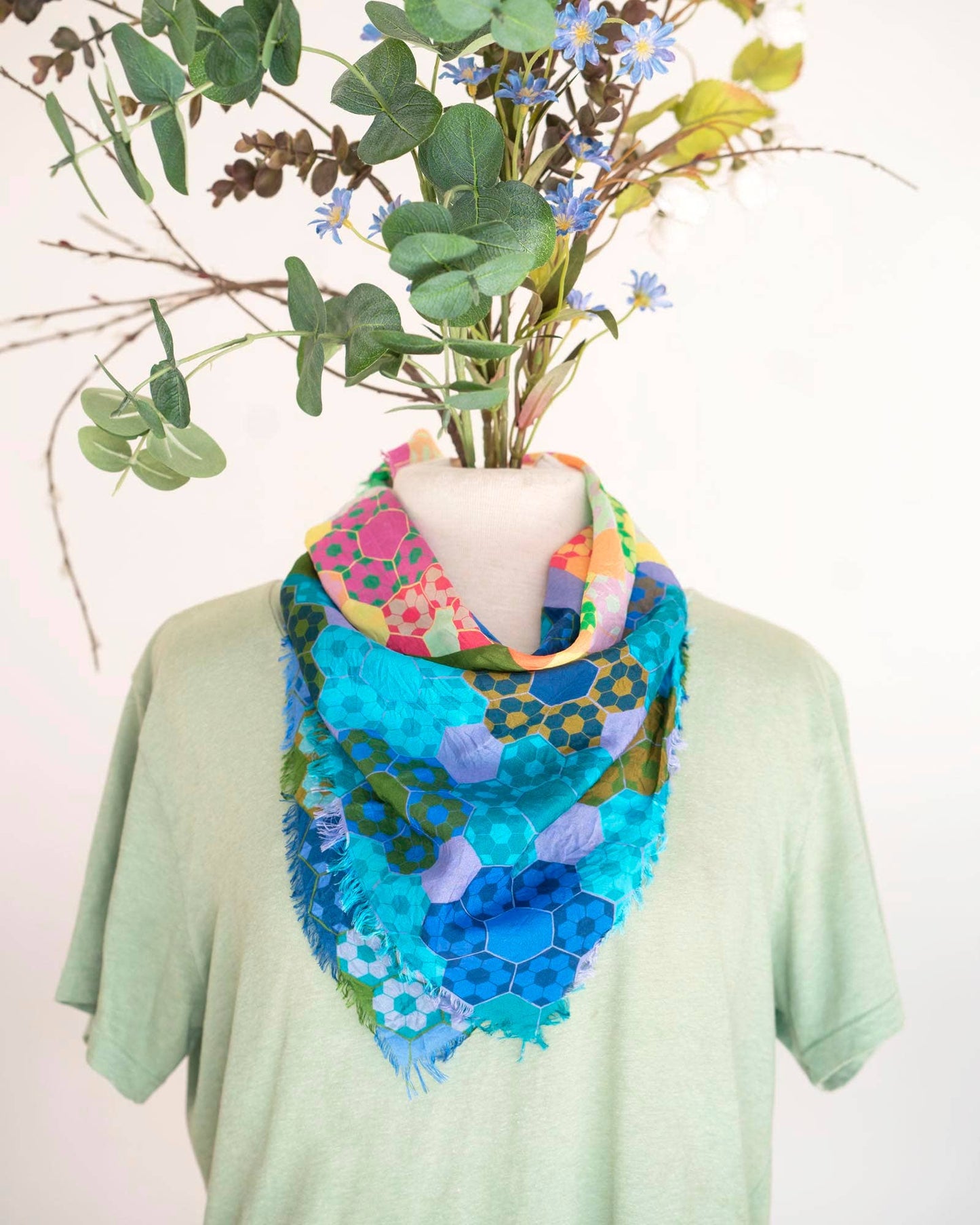 Spring in the Mountains EPP - Silk Bandana Scarf
