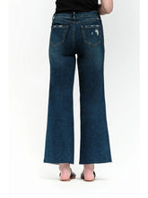 Load image into Gallery viewer, 29&quot; Raw Hem Wide Leg Crop Jeans in Knox
